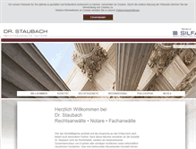 Tablet Screenshot of dr-staubach.com